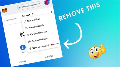 Metamask: disconnect account with ethers.js